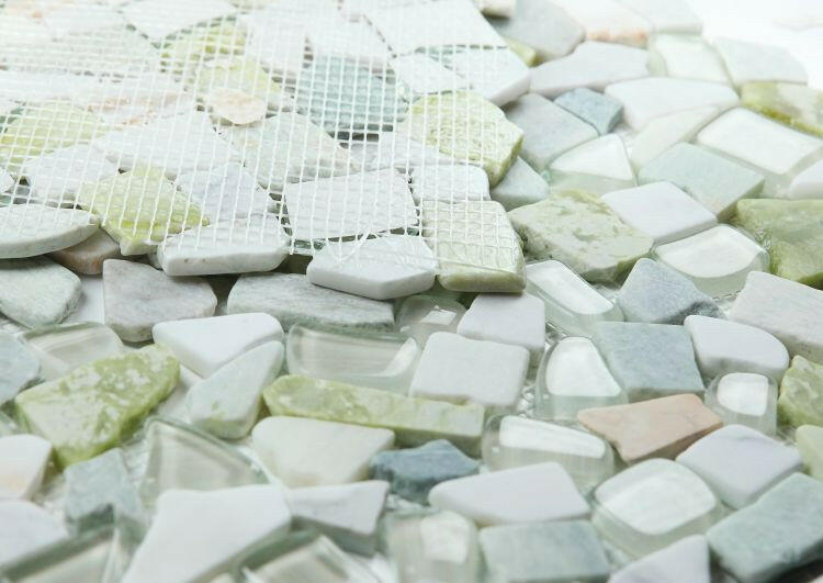 Drop Spring Pebble Mosaic Wall Tile-Mixed Mosaic-American Tile Depot