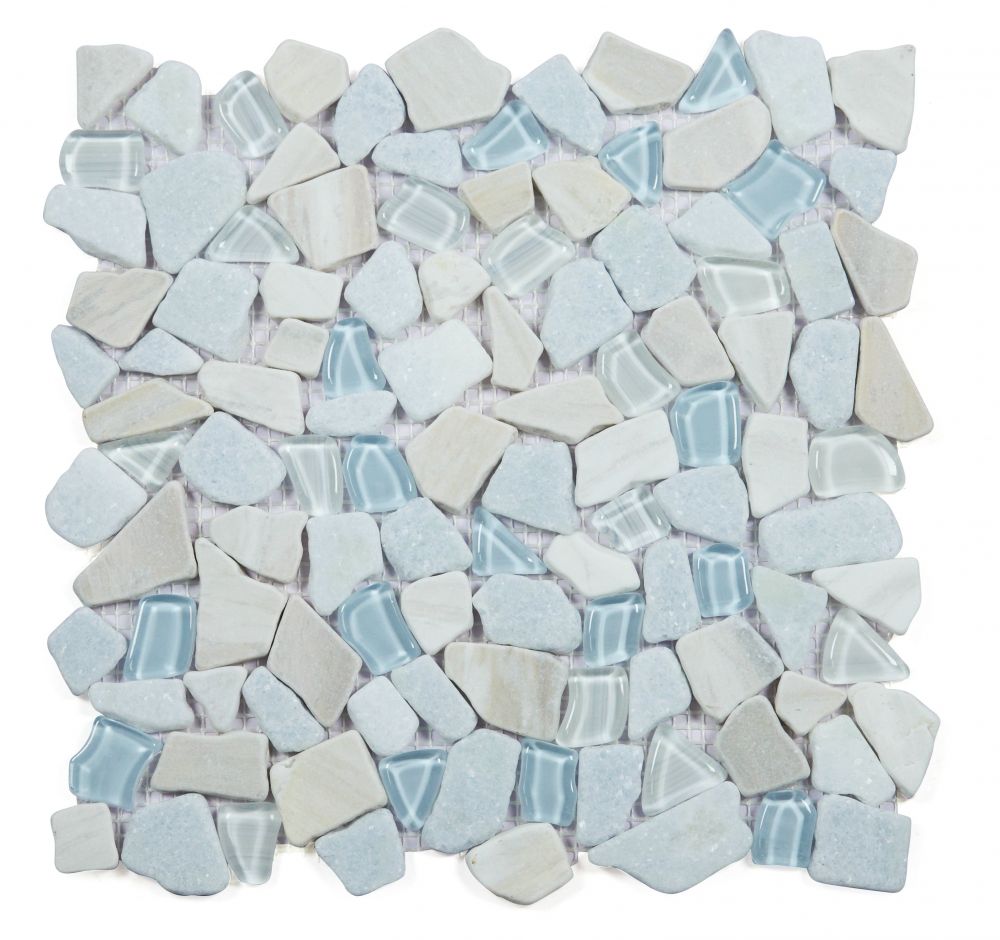 Sample of Drop Marina Rubble Mosaic Wall Tile-Sample-American Tile Depot