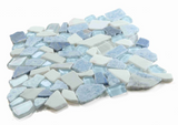 Drop Royal Sapphire Rubble Mosaic Wall Tile