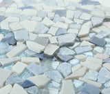 Drop Royal Sapphire Rubble Mosaic Wall Tile