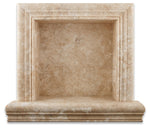 Durango Cream Travertine Hand-Made Custom Shampoo Niche / Shelf - SMALL - Honed-Accessories-American Tile Depot