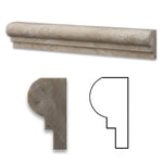 Durango Cream Travertine Honed OG-1 Chair Rail Molding Trim-Travertine Molding/Trim-American Tile Depot