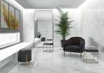 12 X 24 Emporio Calacatta Polished Marble Look Porcelain Tile-Porcelain Tile Large Formate-American Tile Depot