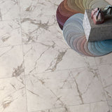 24 X 48 Epoque-White Matte Marble Look Porcelain Tile