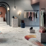 24 X 48 Epoque-White Matte Marble Look Porcelain Tile