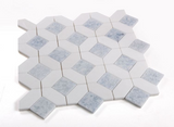 Luna Crystal Ocean Polished Octagon Marble Mosaic Tile