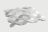 Luna Sky Polished Octagon Marble Mosaic Tile