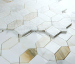 Luna Sun Polished Octagon Marble Mosaic Tile-Marble Mosaic-American Tile Depot