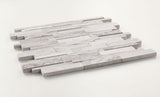 Precious Stone Egypt Grey Linear Marble Mosaic Wall Tile