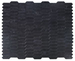 Sapphire Marquina Honed Elongated Hexagon Marble Mosaic Tile-Marble Mosaic-American Tile Depot