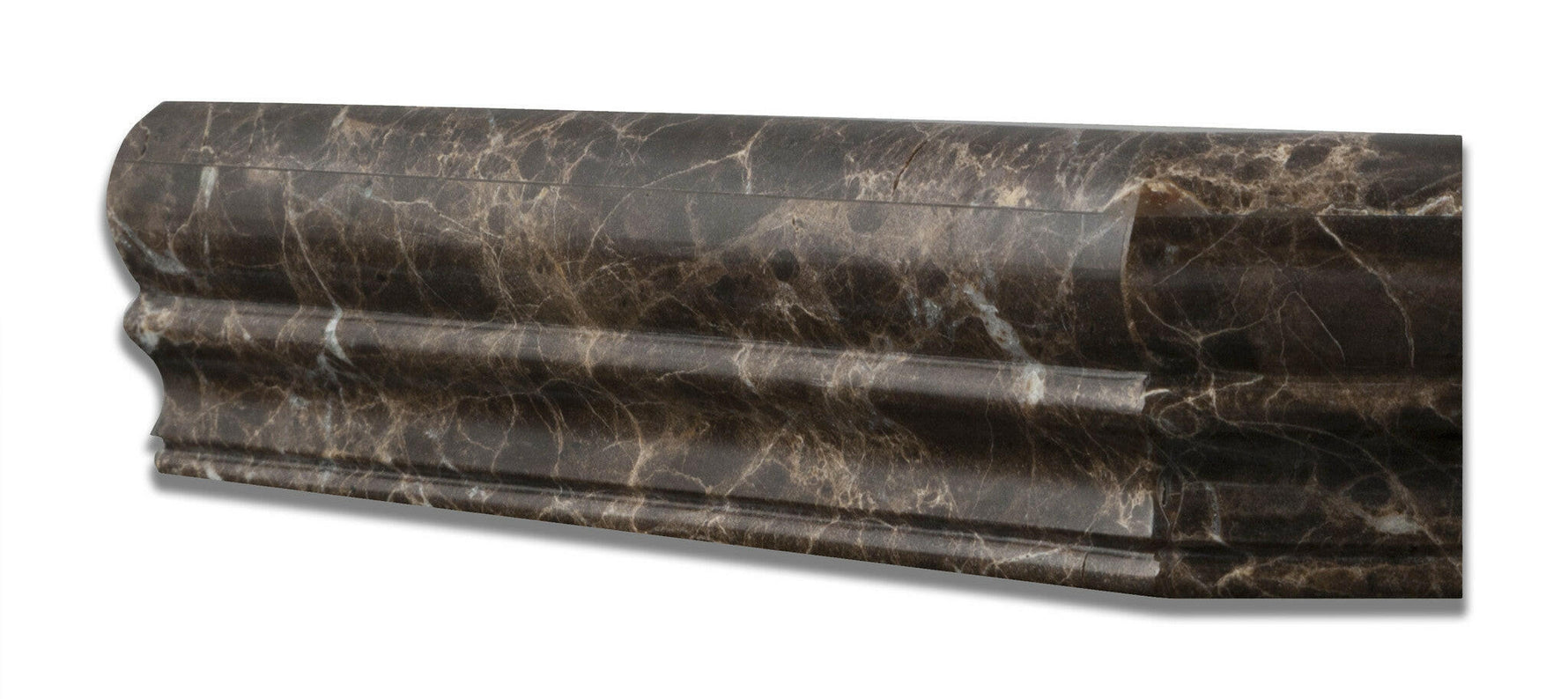 Emperador Dark Marble Hand-Made Custom Shower Corner Shelf - Polished-Accessories-American Tile Depot