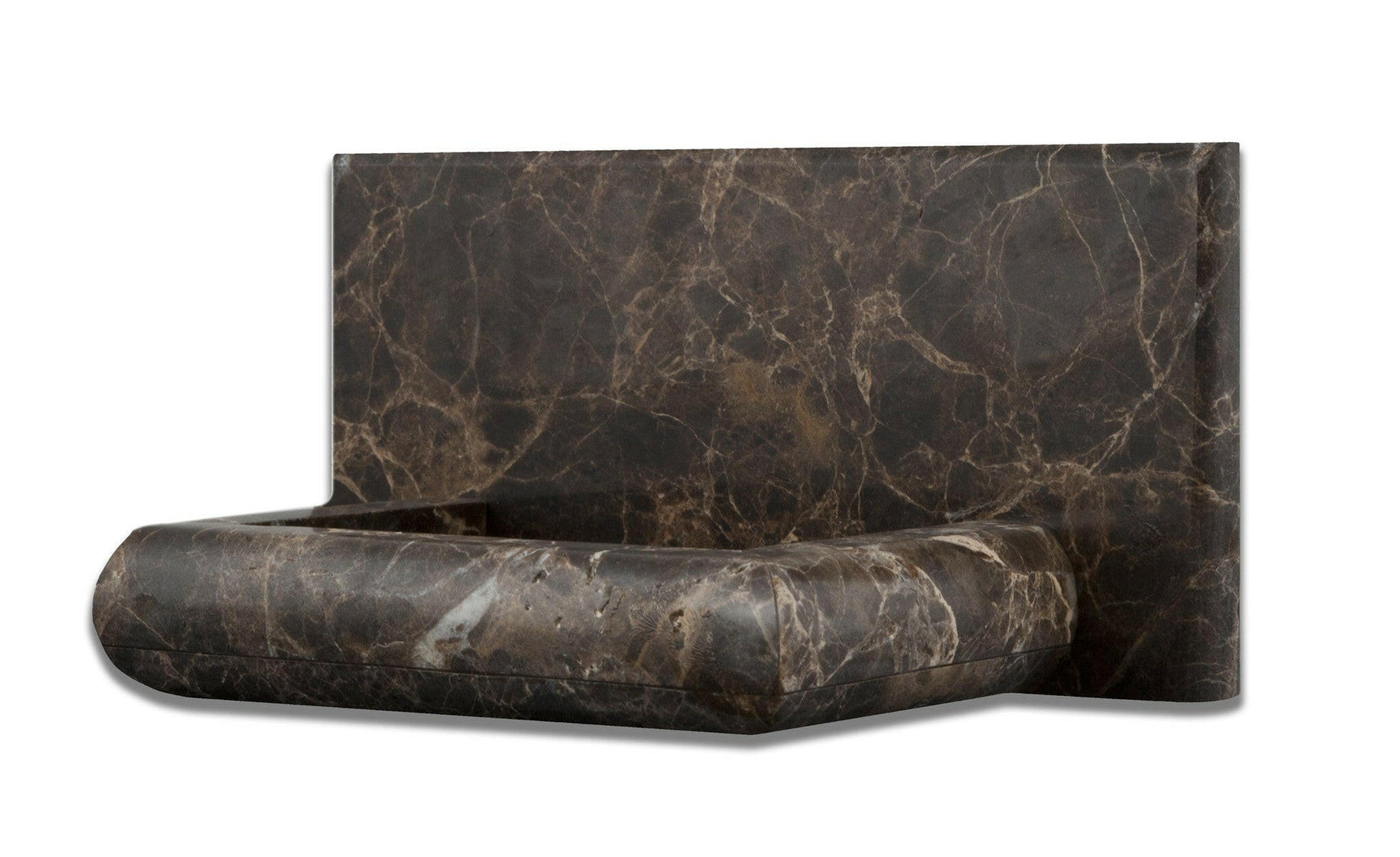 Emperador Dark Marble Hand-Made Custom Soap Holder - Soap Dish - Polished-Accessories-American Tile Depot