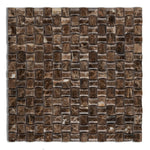 Emperador Dark Marble Polished 3D Small Bread Mosaic Tile-Marble Mosaic-American Tile Depot