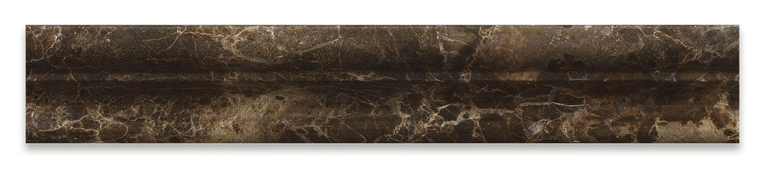 Emperador Dark Marble Polished Crown - Mercer Molding Trim-Marble Molding/Trim-American Tile Depot