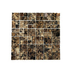 Emperador Marble Look Glass Mosaic Tile-Glass Mosaic-American Tile Depot