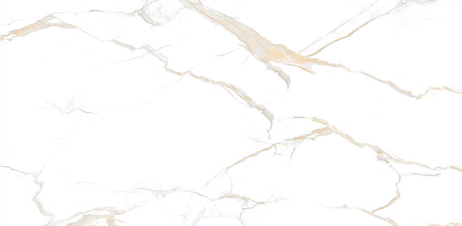 12 X 24 Calacatta Gold Satin Matte Marble Look Porcelain Tile