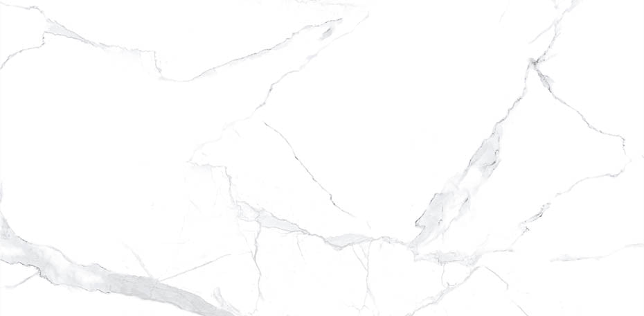 12 X 24 Statuario Polished Marble Look Porcelain Tile