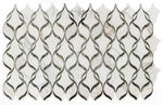 Fame Mirror Calacatta Polished Twirl Mosaic Wall Tile-Mixed Mosaic-American Tile Depot