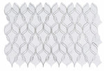 Fame Pearl Snow Twirl Mosaic Wall Tile-Mixed Mosaic-American Tile Depot