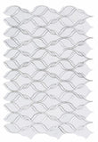 Fame Pearl Snow Twirl Mosaic Wall Tile