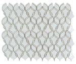 Fame Pearl Thassos Polished Twirl Mosaic Wall Tile-Mixed Mosaic-American Tile Depot