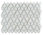 Fame Pearl Thassos Polished Twirl Mosaic Wall Tile-Mixed Mosaic-American Tile Depot