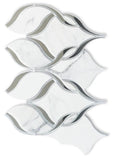 Fame White Twirl Mosaic Wall Tile