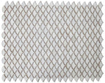 Fish Scale Fancy White Glossy Porcelain Mosaic Tile-Porcelain Mosaic-American Tile Depot