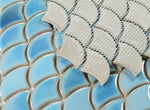 Fish Scale Sky Glossy Porcelain Mosaic Tile-Porcelain Mosaic-American Tile Depot