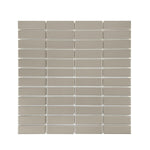 Gio Taupe Matte 1" X 3" Stacked Linear Porcelain Mosaic Tile-Porcelain Mosaic-American Tile Depot