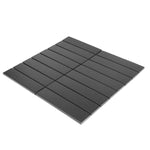 Gio Black Matte 1.25" X 6" Stacked Linear Porcelain Mosaic Tile