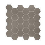 Gio Taupe Matte 2" Hexagon Porcelain Mosaic Tile-Porcelain Mosaic-American Tile Depot