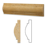 Gold / Yellow Travertine Honed Arch / Baldwin Trim Molding-Travertine Molding/Trim-American Tile Depot