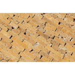 Gold / Yellow Travertine Tumbled Random Strip Mosaic Tile-Travertine Mosaic-American Tile Depot