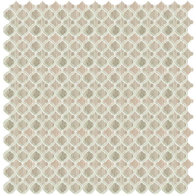 Grace Grey Arabesque Waterjet Mosaic Wall Tile-Mixed Mosaic-American Tile Depot