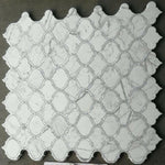 Grace Pearl Calacatta White Arabesque Waterjet Mosaic Wall Tile-Mixed Mosaic-American Tile Depot