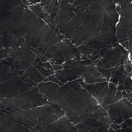 24 X 24 Grigio Black Polished Marble Look Porcelain Tile-Porcelain Tile Large Formate-American Tile Depot