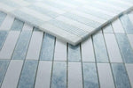 Groove Crystal Ocean Polished Linear Marble Mosaic Tile-Marble Mosaic-American Tile Depot