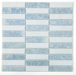 Groove Crystal Ocean Polished Linear Marble Mosaic Tile-Marble Mosaic-American Tile Depot