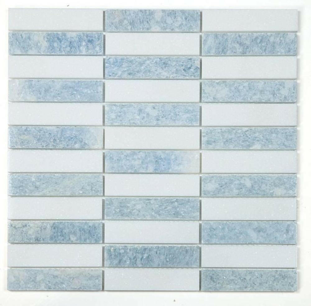 Groove Crystal Ocean Polished Linear Marble Mosaic Tile-Marble Mosaic-American Tile Depot