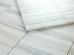 Groove Eura Wood Honed Linear Marble Mosaic Tile-Marble Mosaic-American Tile Depot