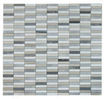 Groove Blue Polished Linear Marble Mosaic Tile-Marble Mosaic-American Tile Depot