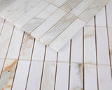 Groove Calacatta Polished Linear Marble Mosaic Tile-Marble Mosaic-American Tile Depot