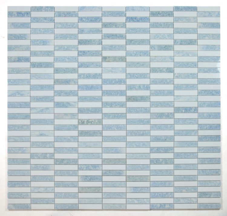 Groove Crystal Ocean Polished Linear Marble Mosaic Tile-Marble Mosaic-American Tile Depot