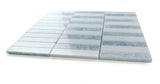 Groove Crystal Ocean Polished Linear Marble Mosaic Tile