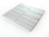 Sample of Groove Eura Wood Honed Linear Marble Mosaic Tile-Sample-American Tile Depot