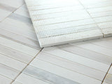 Groove Eura Wood Honed Linear Marble Mosaic Tile