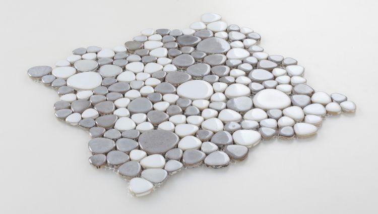 Venus Noon Dusk Pebble Porcelain Mosaic Tile-Porcelain Mosaic-American Tile Depot