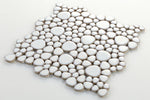 Venus Noon Fancy White Pebble Porcelain Mosaic Tile-Porcelain Mosaic-American Tile Depot