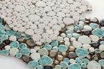 Venus Noon Grass Pebble Porcelain Mosaic Tile-Porcelain Mosaic-American Tile Depot